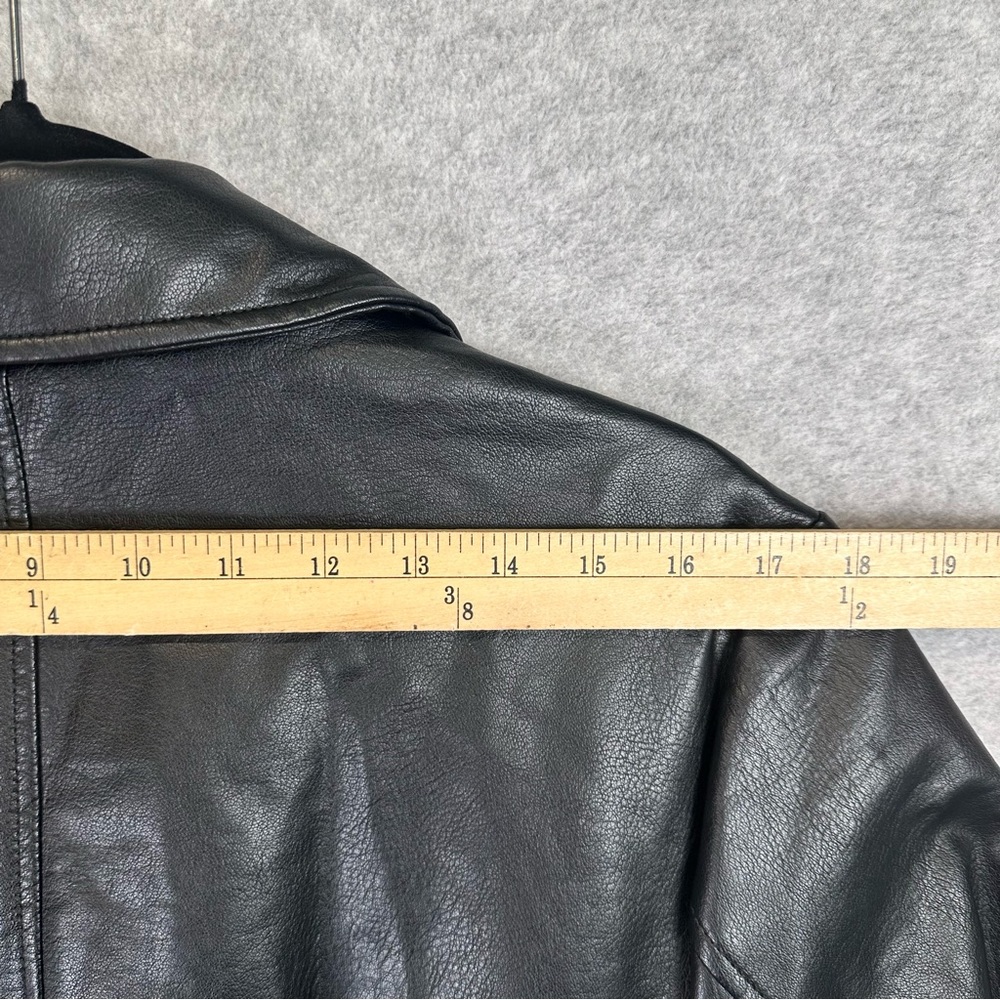 Rebecca Minkoff Black Leather Trench Coat - Picture 4 of 11